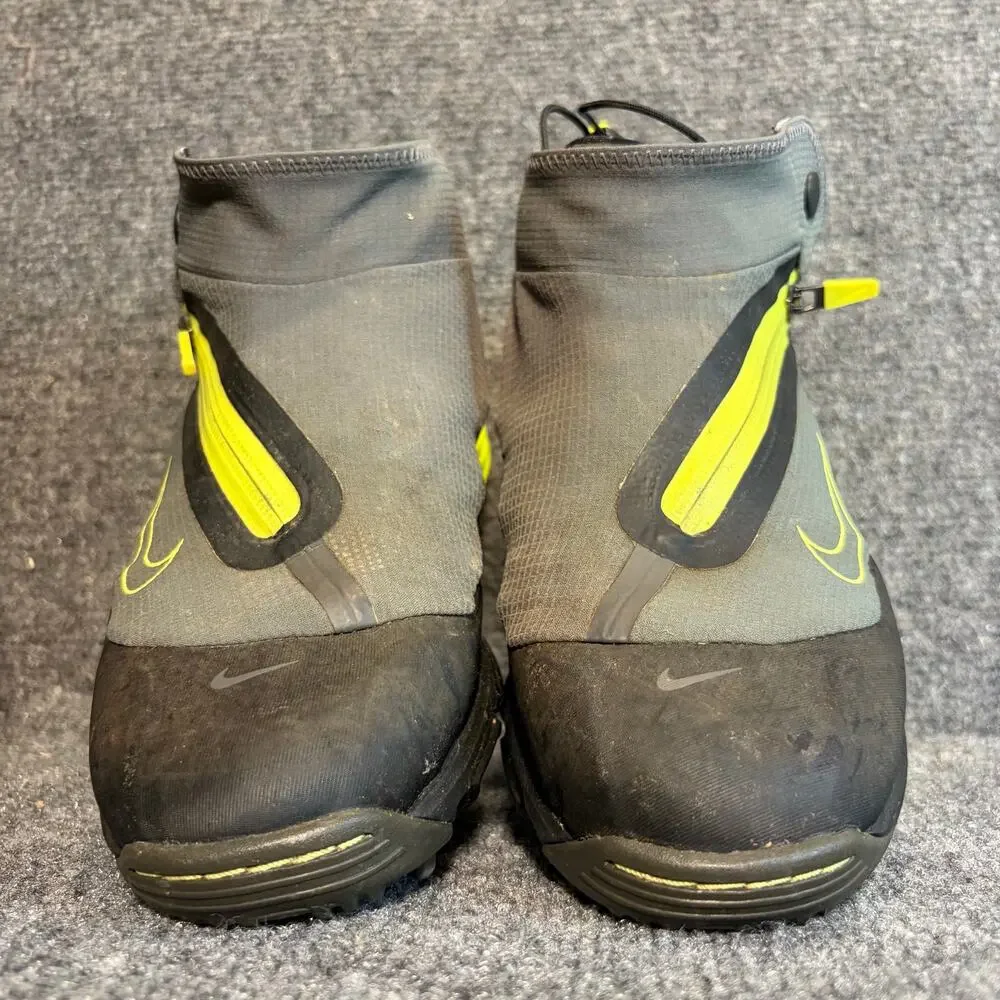Nike Golf Lunar Bandon II Mens Size 6.5 Gray Yellow Lunarlon Waterproof Shoes